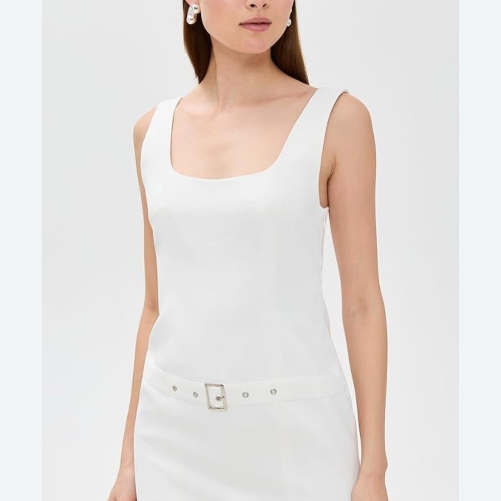 Zara White Satin Top